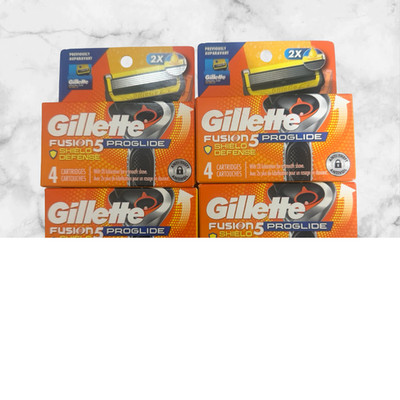 FOR 6 Gillette Fusion 5 Proglide Shield Defense  Refill Cartridges 4ct NEW SHIP