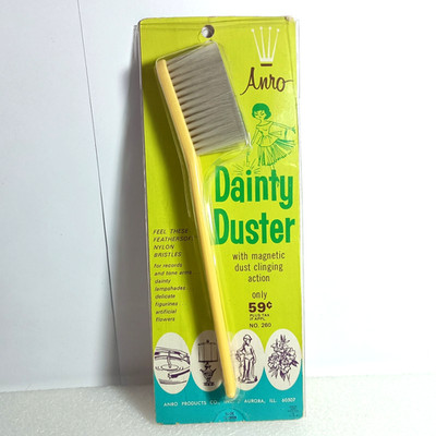 Anro Dainty Duster cleaning brush new in package vintage 1960s housewife