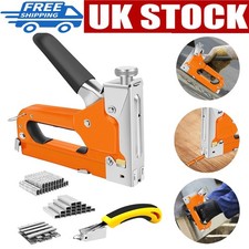 3 in 1 Heavy Duty Staple Gun with 3000 Staples Upholstery Tacker for Wood NEW 0.0036 per staple