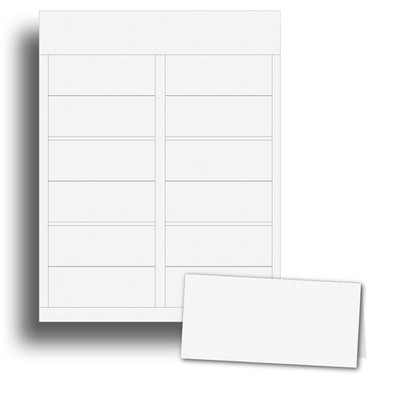 25 Sheets 150 Count White Linen Textured Printable Tent Place Name Cards Paper