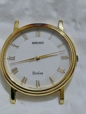 Seiko Dolce Gold Watch 30m Water Resistant Quartz from Japan
