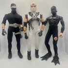 Lot Of 3 Vintage 12” GI Joe & Cobra Figures Snake Eyes Ninja Storm Shadow Moray