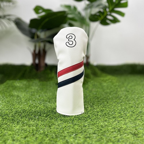 PU Leather Golf Club Protector Digital Label Wood Headcover Fairway Driver - Picture 18 of 20