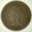 1885 Indian Head Cent 1c Circulated US Penny Good Condition Coin