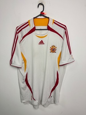 SPANIEN NATIONALMANNSCHAFT 2006/2008 AWAY FOOTBALL SHIRT ADIDAS SOCCER JERSEY SIZE L