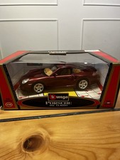 Porsche 911 Turbo 1:18 Scale Model Car Bburago Gold Collection Burgundy withBox