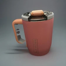 Brumate Coffe Mug 15 Oz New With Original Box Pink Color None Slip Base Mag Flip