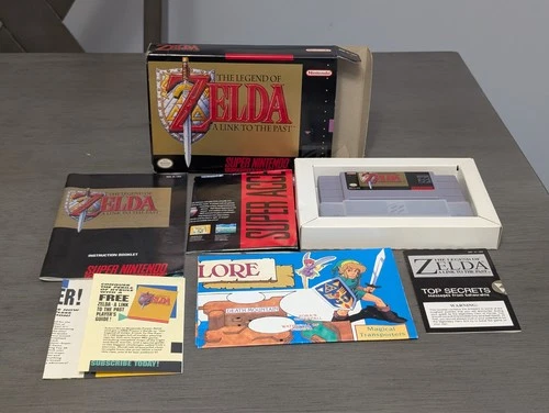 The Legend of Zelda: A Link to the Past Super Nintendo SNES CIB Box Map Complete