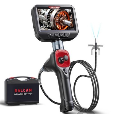 6.2mm Borescope Inspection Camera, 360° Articulating, 3.3FT Flexible Tube