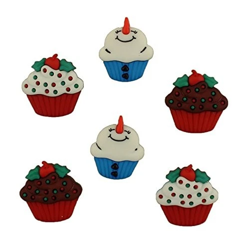 Buttons Galore 60+ Assorted Christmas Buttons for Sewing & Crafts - Set of 6 - Image 3 of 4