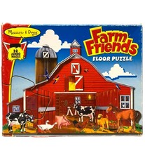 9291 - Farm Friends Floor Puzzle Used 32 Pc GR-19 