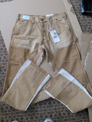 Mnml Distressed Canvas Denim Lightweight Vintage Look New With Tags