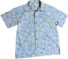 Columbia Sportswear Short Sleeve Cotton Medium With Blue Camo & Sharks
