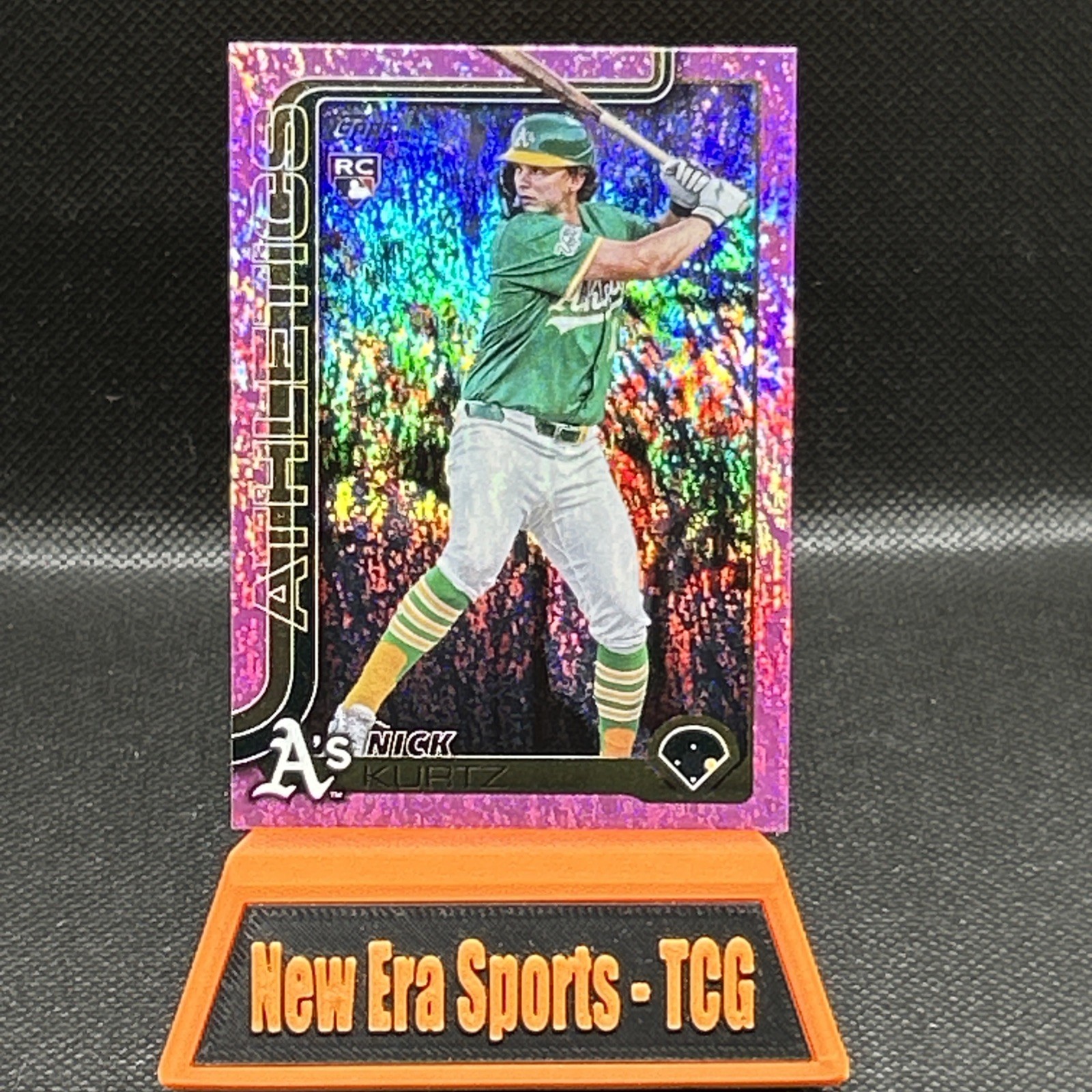 🔥MINT👀 2025 TOPPS UPDATE - NICK KURTZ PINK HOLO FOIL SP #US-201  (TRUE) (RC)📈