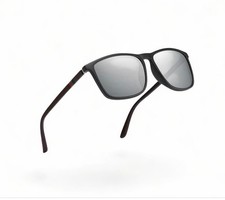 NEW - Polarized Mirror TAC Polycarbonate Framed Light-weight 139 mm - GRAY