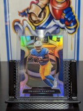 2025 Panini Select - Concourse Omarion Hampton #2 Silver Prizm (RC)