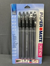 Vintage 1999 Paper Mate Comfort-Mate Rubberized Ballpoint Pens 5 NIP