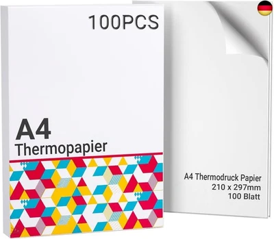 ITARI Thermopapier A4 für Tragbaren Drucker M08F/ M832/ Q302/M834, kompatibel mit