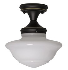 Design House Vintage-Inspired Schoolhouse 1-Light, Oil-Rubbed Bronze