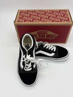 VANS Old Skool Kids Sneakers Black/True White Lace-Up Low Top US 11