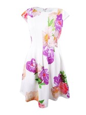 Calvin Klein Women's Floral Print Dress