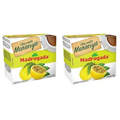Passion Fruit Tea - 0.5 oz (10 tea bags) | Chá de Maracujá Madrugada - 15g (10 s