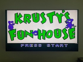 Krusty's Fun House (Nintendo NES) Cleaned Tested