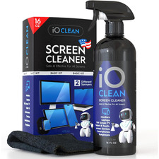 Screen Cleaner Spray 16oz Best Large Cleaning Kit for LCD LED OLED TV, Smart