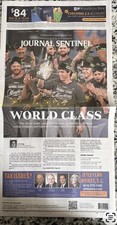 Milwaukee Journal Sentinel "World Class" 2026 Brewers NL Champs 10/17/2026