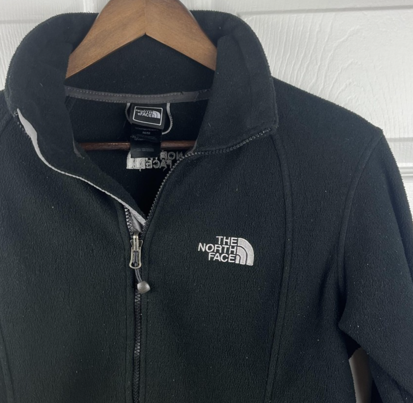 North Face Jacket Womens Medium Full Zip Fleece Outdoor Hiking Pockets