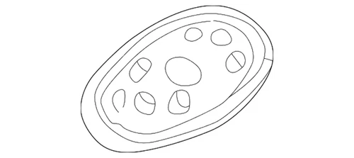 New Genuine BMW Base Outside Mirror Left (2000-2003) OE 51167006149