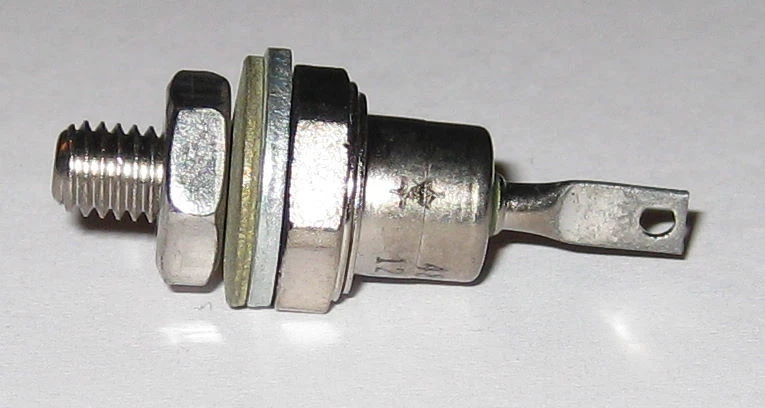 Pequeño diodo de perno de cátodo con herrajes de montaje - WE 485H Foto 3 de 4