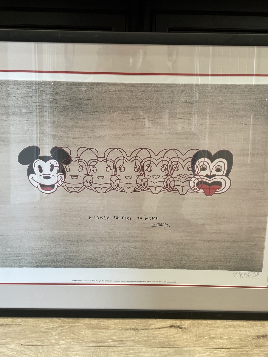 Dick Frizzell 5/50 1997 Lithograph Mickey To Tiki Tu Meke 37”x29