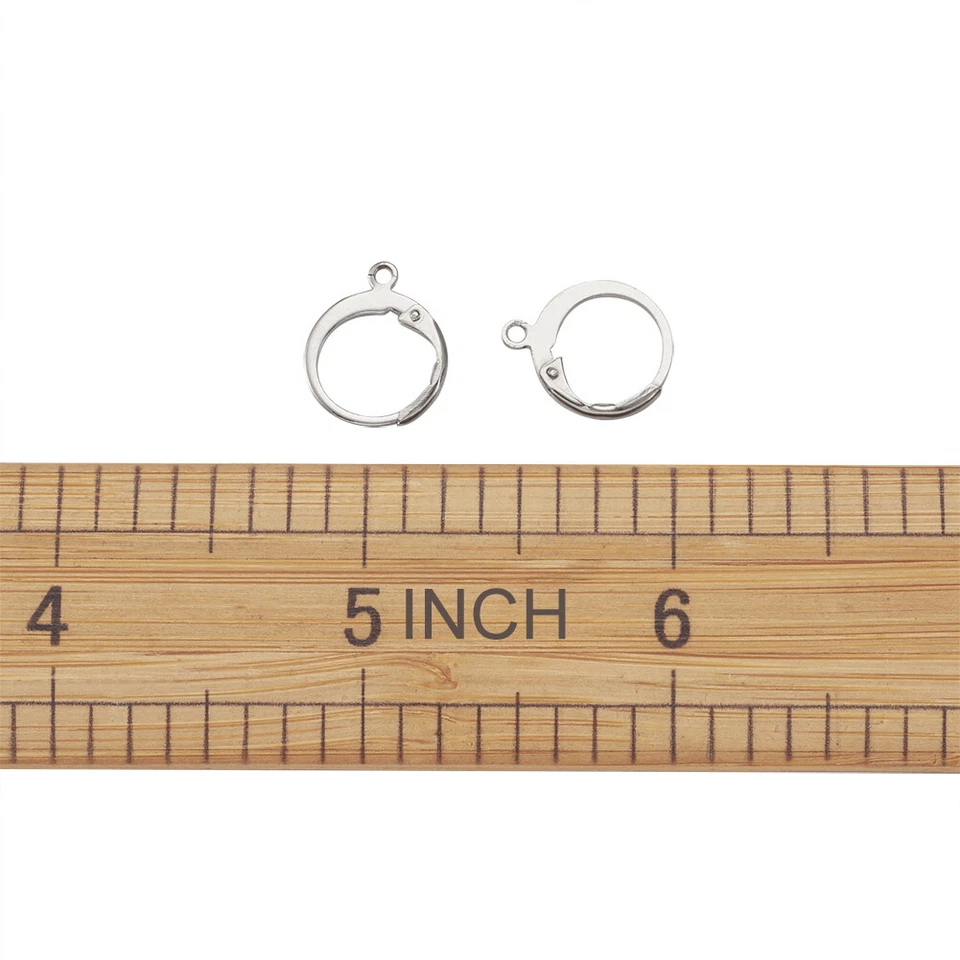 20 piezas 304 acero inoxidable palanca alambre redondo aro fornituras con lazo Foto 4 de 4