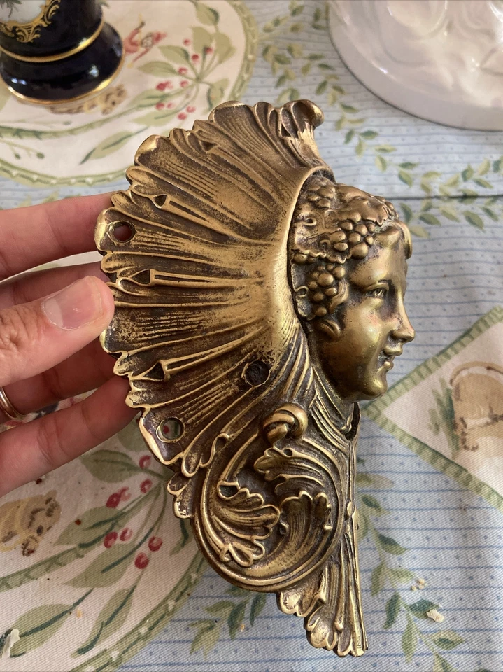 ANTIGUO EXQUISITO BOLSILLO ESQUINA BILLAR JENNY LINN BRONCE MACIZO Foto 2 de 4