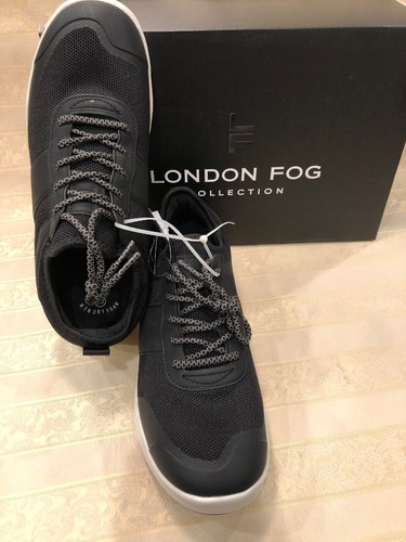 London Fog Herren Freizeit Memory Foam Schuhe Sport schwarz/weiß Größe 8 - Bild 11 von 11