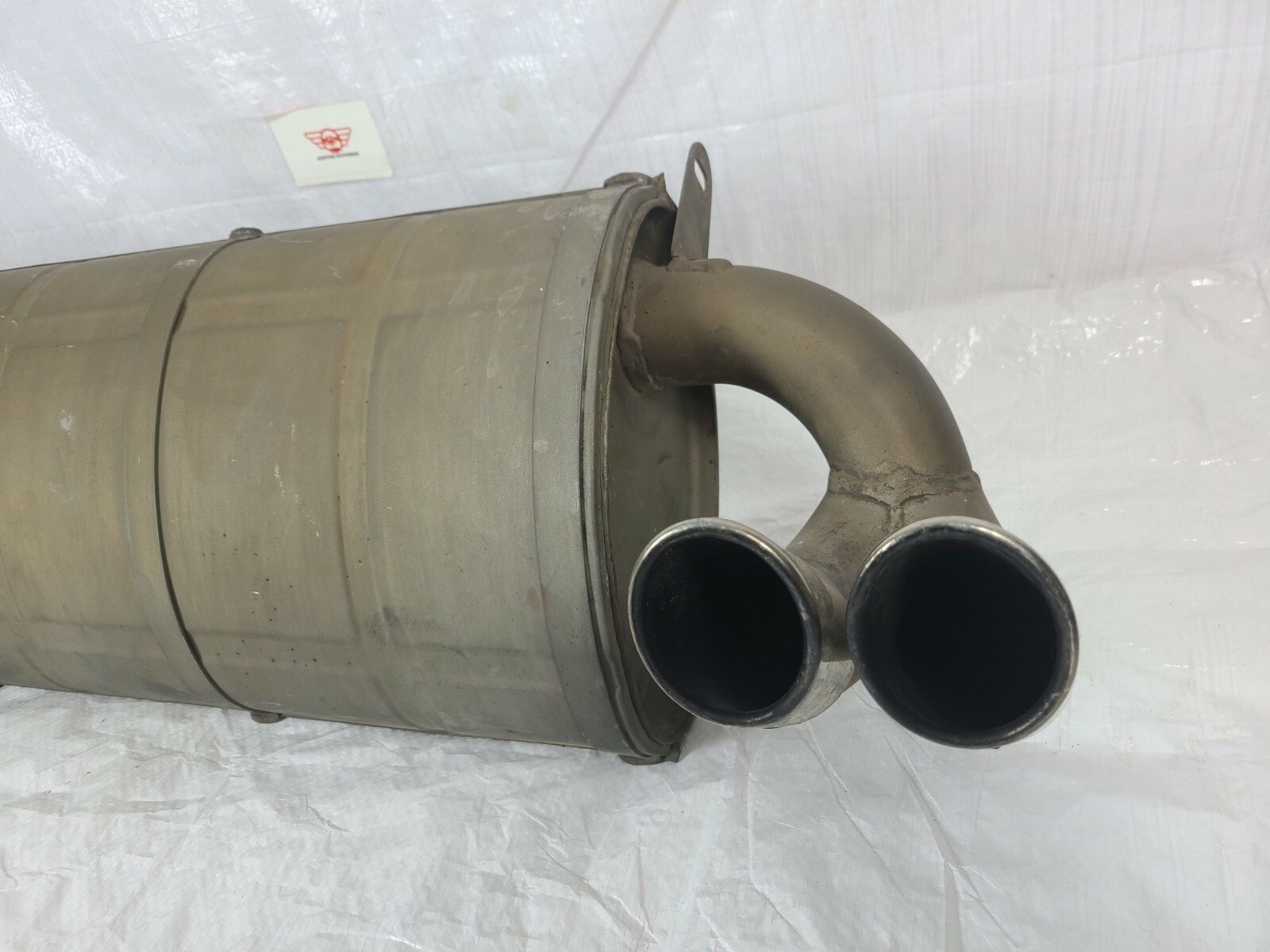 1989-1992 Ferrari 348 TS TB Rear Silencer Exhaust Muffler OEM 136278