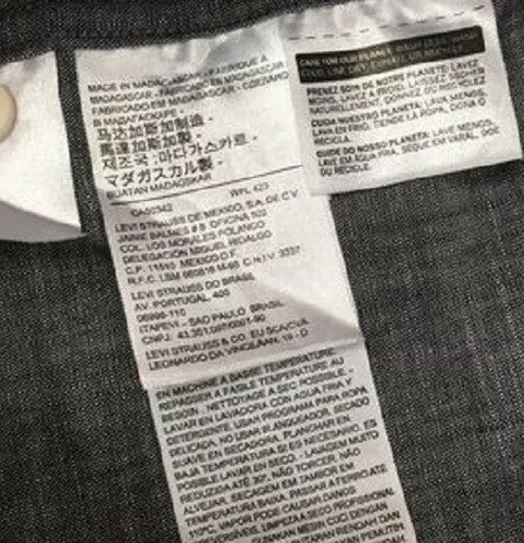 Levi’s Shirt Mens Size Small Gray Button Front Long Sleeve Pockets - Picture 6 of 6