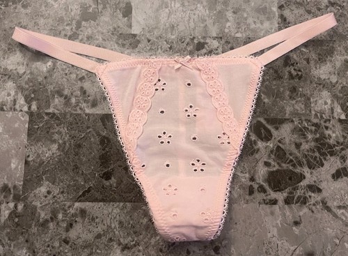 Nuovo Con Etichetta! Perizoma Victoria's Secret Blu Con Ricamo Conchiglia - Foto 3