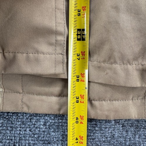Vintage Hughes and Hatcher Trench Coat Mens 40 Tan Zip In Goose Down Quilted - Picture 9 of 23