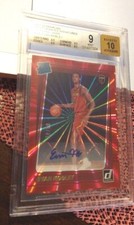 21/22 DONRUSS BASKETBALL EVAN MOBLEY SSP RATED ROOKIE HOLO RED LASER AUTO 6/49