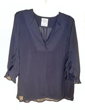BAUM UND PFERDGARTEN Blue popover blouse w/ cami size 40 us 10  c246