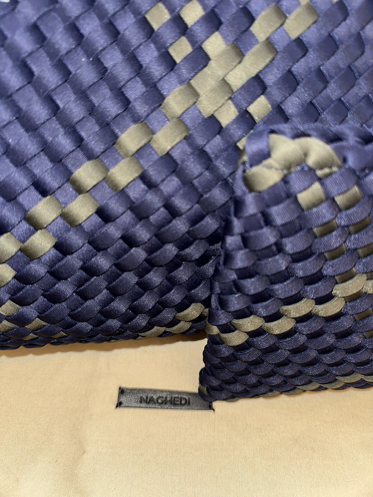 Naghedi tote Navy Blue and Army Green eBay