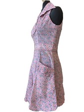 VTG HAND MADE  Floral Fit and Flare dress ( XS  )