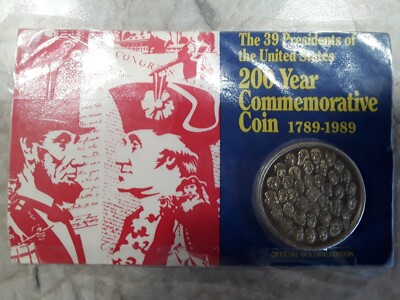 Commemorative Coin - 39 Presidents Of The United States 200 Years