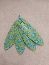 Sans boîte O2COOL mini planche de surf design 4 piquets de serviette de plage vert/bleu