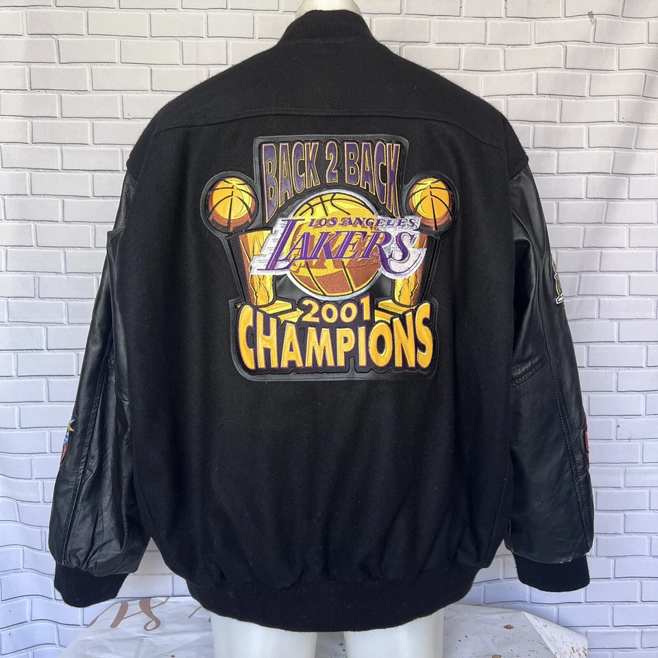 JEFF HAMILTON LA Lakers Back to Back Championship 2001 Sz XXL - Image 4 of 4
