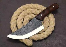 HAND FORGED CARBON Steel Blade Multipurpose Meat Vegetable Cleaver Knife
