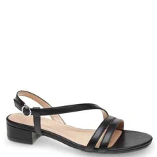 Easy Spirit Women's Glenni Block Heel Strappy Sandals, Black Size 8M