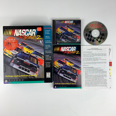 NASCAR RACING 2 1996 Sierra Win 95 / DOS 5.0 CD-ROM